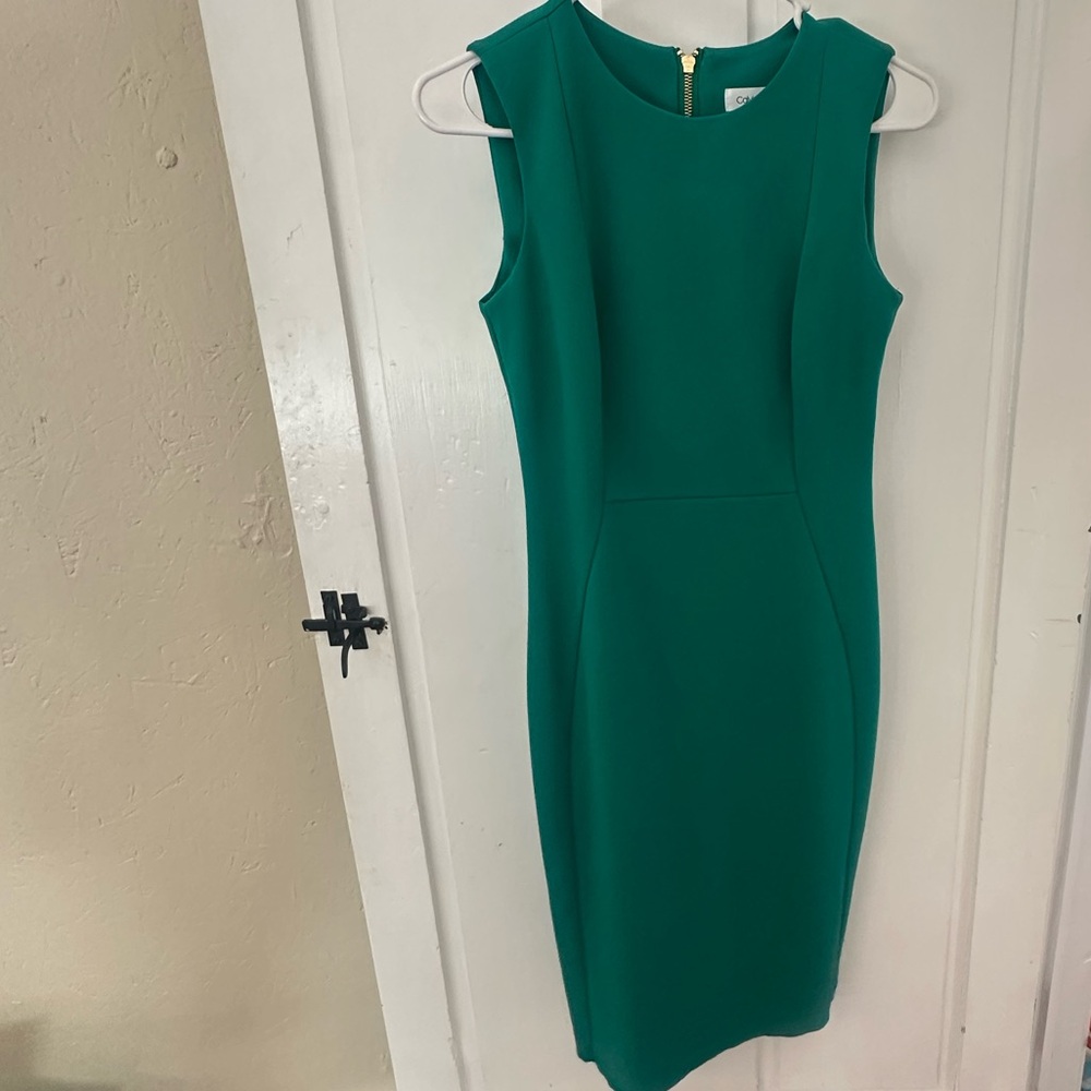 Calvin Klein Teal Midi Dress